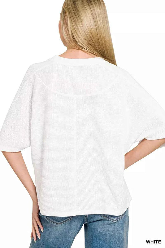 Double Knit Short Sleeve Top 6b93cb40-0f8b-4f96-aac8-896e54254ff0-Max-Origin
