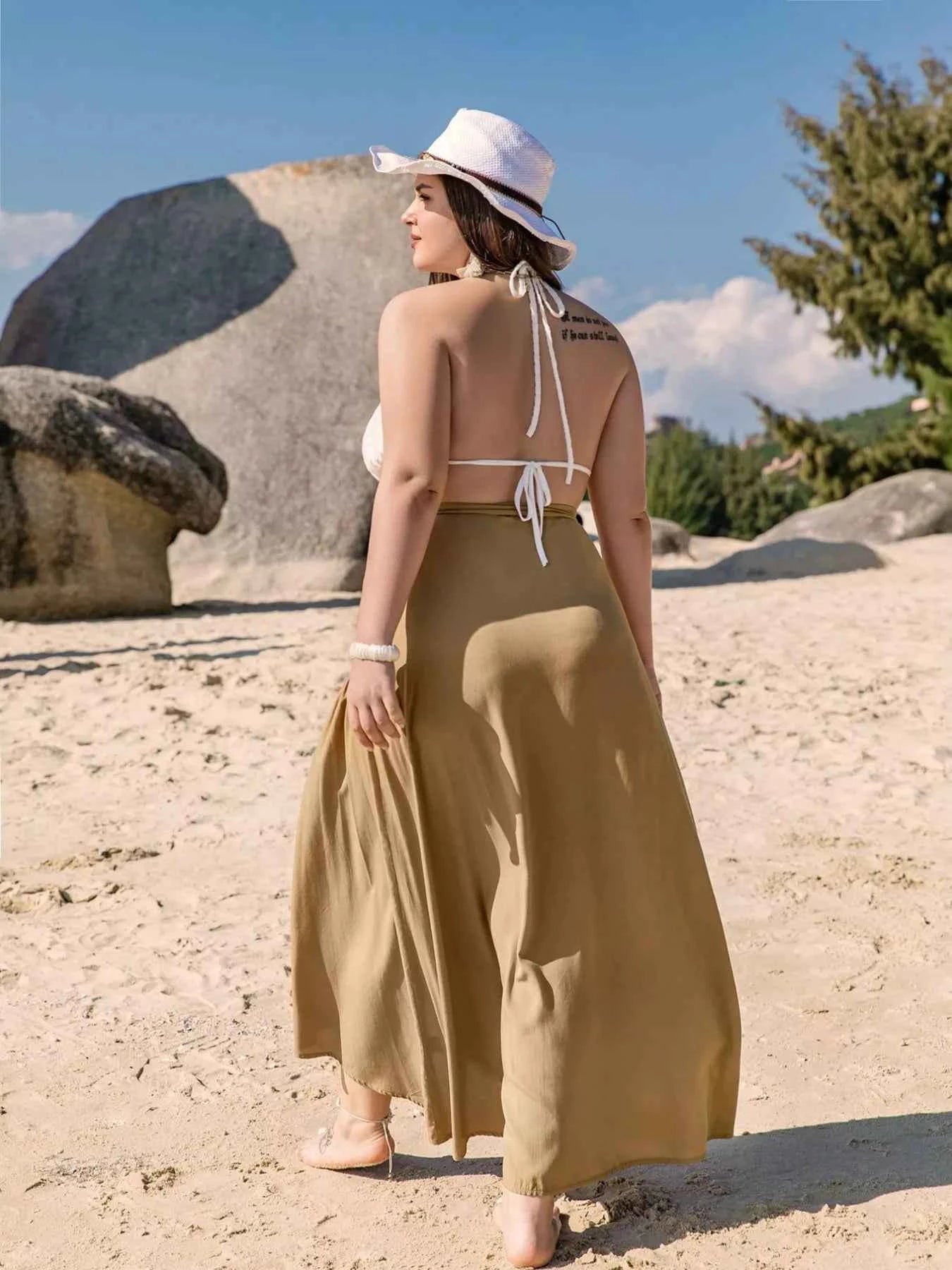Plus Size High-Low Skirt with Tie Detail 6b98c43f-d876-405d-8d36-5a0e82a10d37-Max-Origin