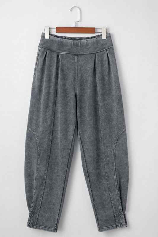 Solid Mineral Wash Jogger Style Pants 6b9e304f-0f8c-47cf-b05f-e11b1b0ffd98