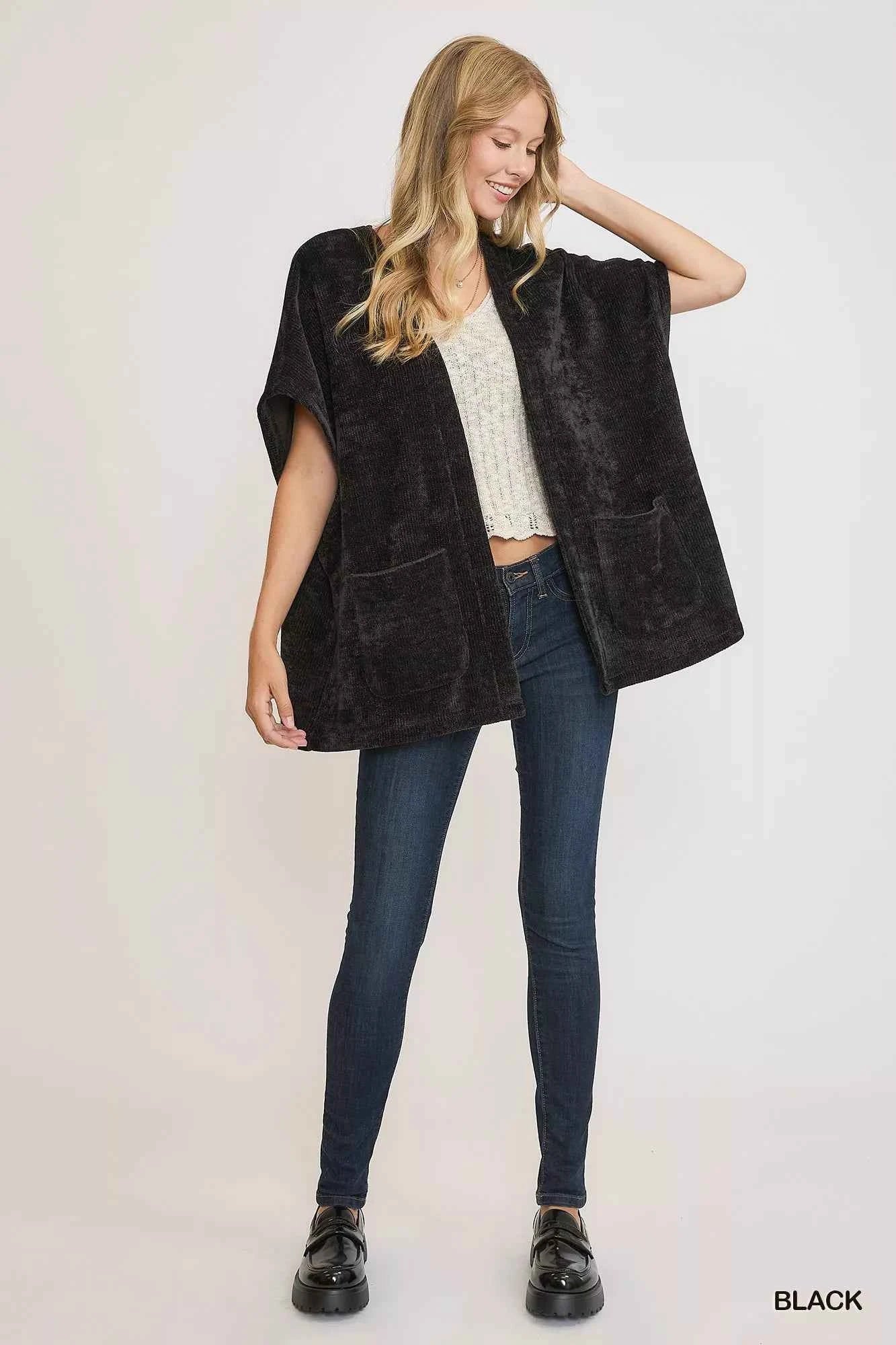 Umgee Open Front Knit Cardigan with Front Pockets 6baec9ec-3e9e-465e-ae3e-e667eb7d01cd-Max-Origin
