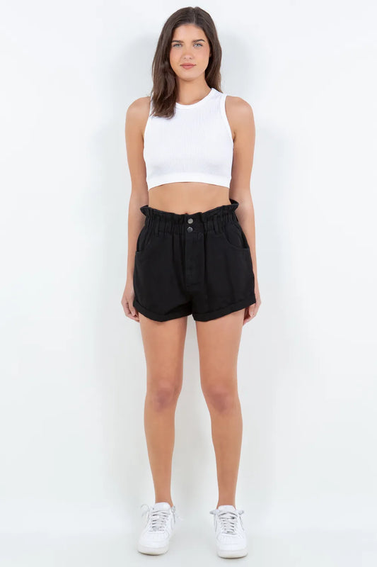 High Waist Paper Bag Shorts 6bb2f2d1-6e6e-49d0-9f82-119c74dd80ea-Max