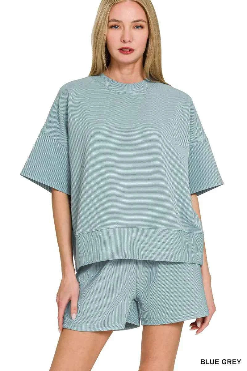 Zenana Ribbed Round Neck Waist Banded Tee & Shorts Set DEEP CAMEL 6bb7e4cf374a473ea34c03f8d042a66e-Max-Origin