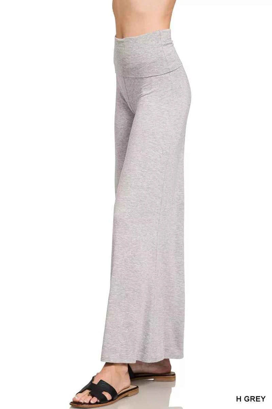 Fold Over Waist Comfy Wide Leg Pants 6bbb760eb85e4b7083c9a1d3cd03f8cf-Max-Origin