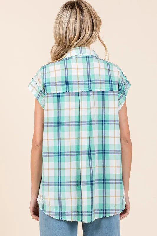 Mittoshop Mineral Wash Plaid Button Down Shirt 6bc836cb-baac-46c1-85c0-058c138a8016-Max
