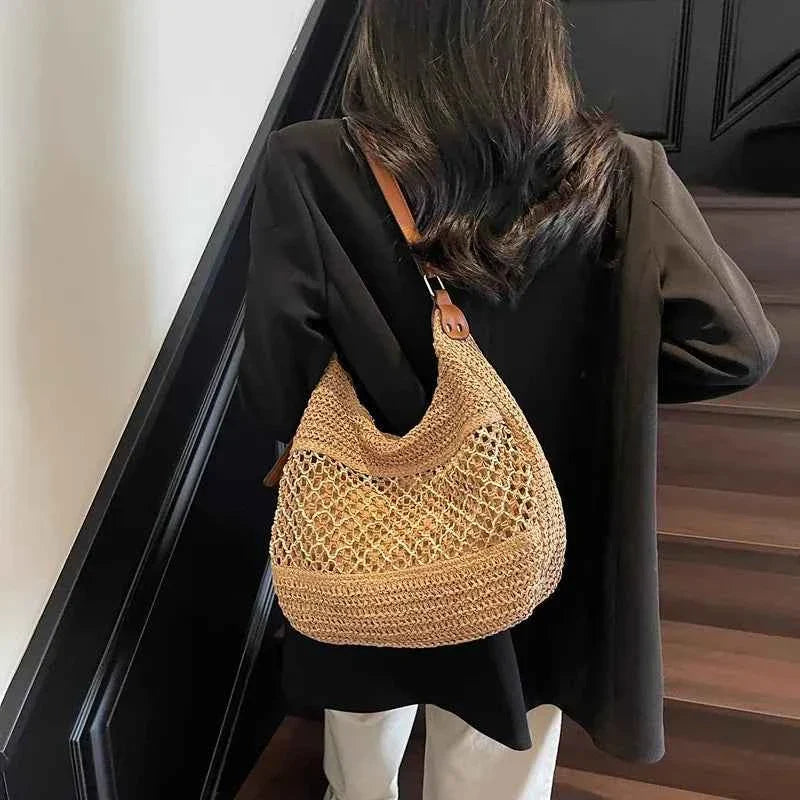 Woven Straw Crescent Shoulder Bag 6bd8446cde5f45088f1b4a9368e6f574-Max-Origin