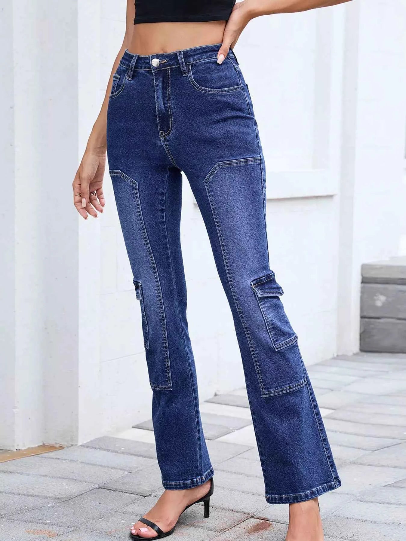 High-Waisted Bootcut Jeans 6bda507641b3414dab19bcba05896368-Max-Origin