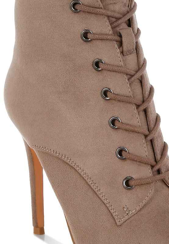 Nesta Stiletto Heel Lace Up Boots 6be70e72-30c3-4c87-ae76-b2b5acabe607