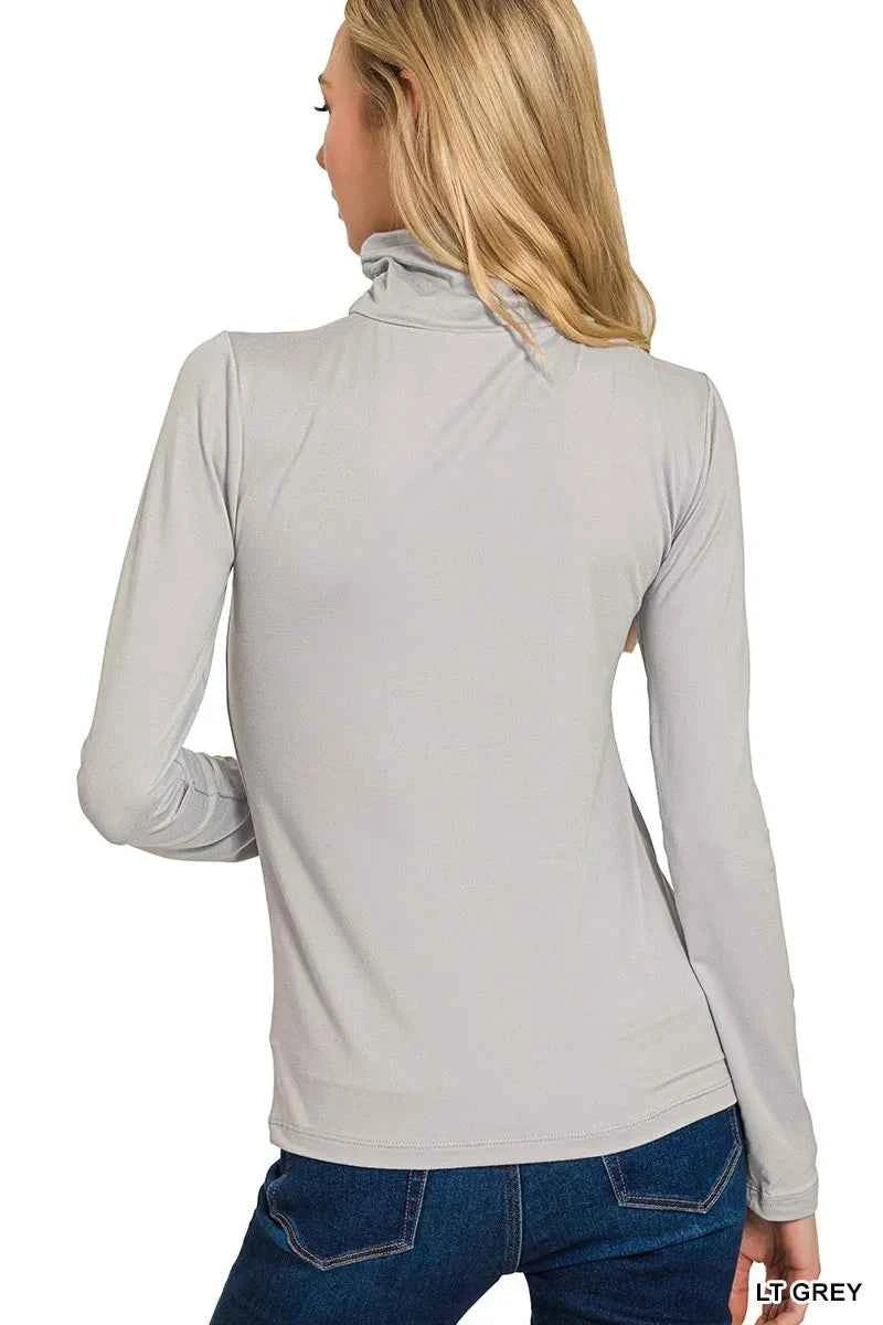 Zenana Premium Microfiber Mock Neck Top 6becf276554744d1ae3cf95e47d0cc6a-Max-Origin