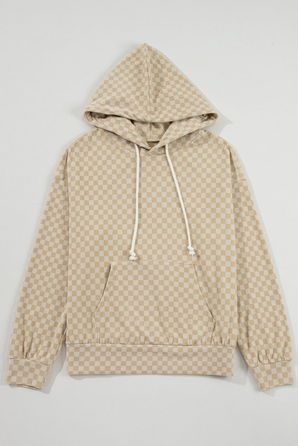 Green Checkered Kangaroo Pocket Hoodie 6bf74a4d4a507712