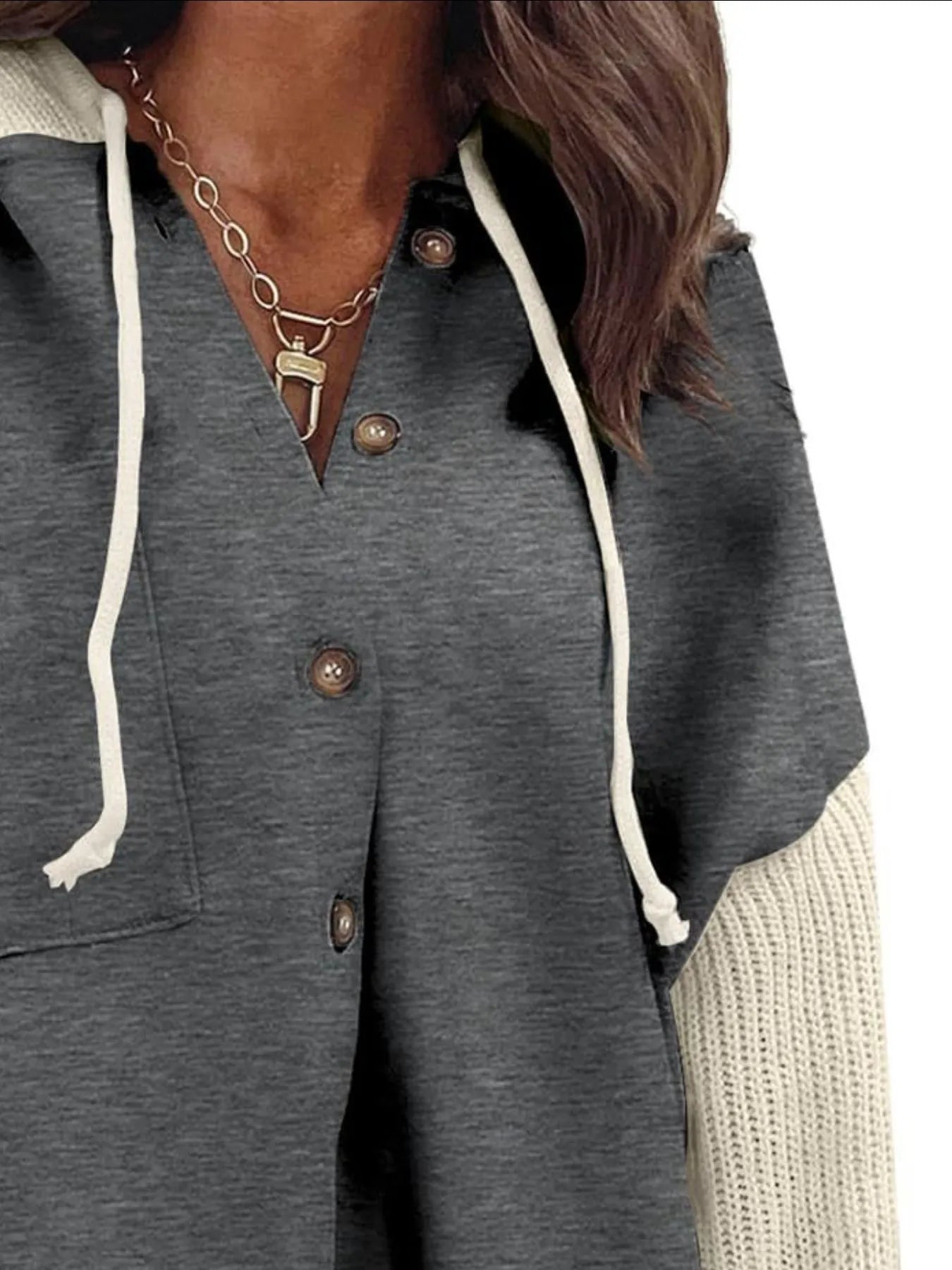 Drawstring Button Front Hoodie 6bf9a6ee-141b-4616-8621-a4d68ae0d230-Max-Origin