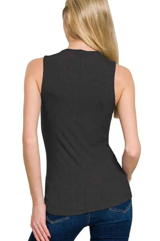 Ribbed Sleeveless Mock Neck Top 6c00015e-fde9-44bf-833b-aa838b5c156c-Max-Origin