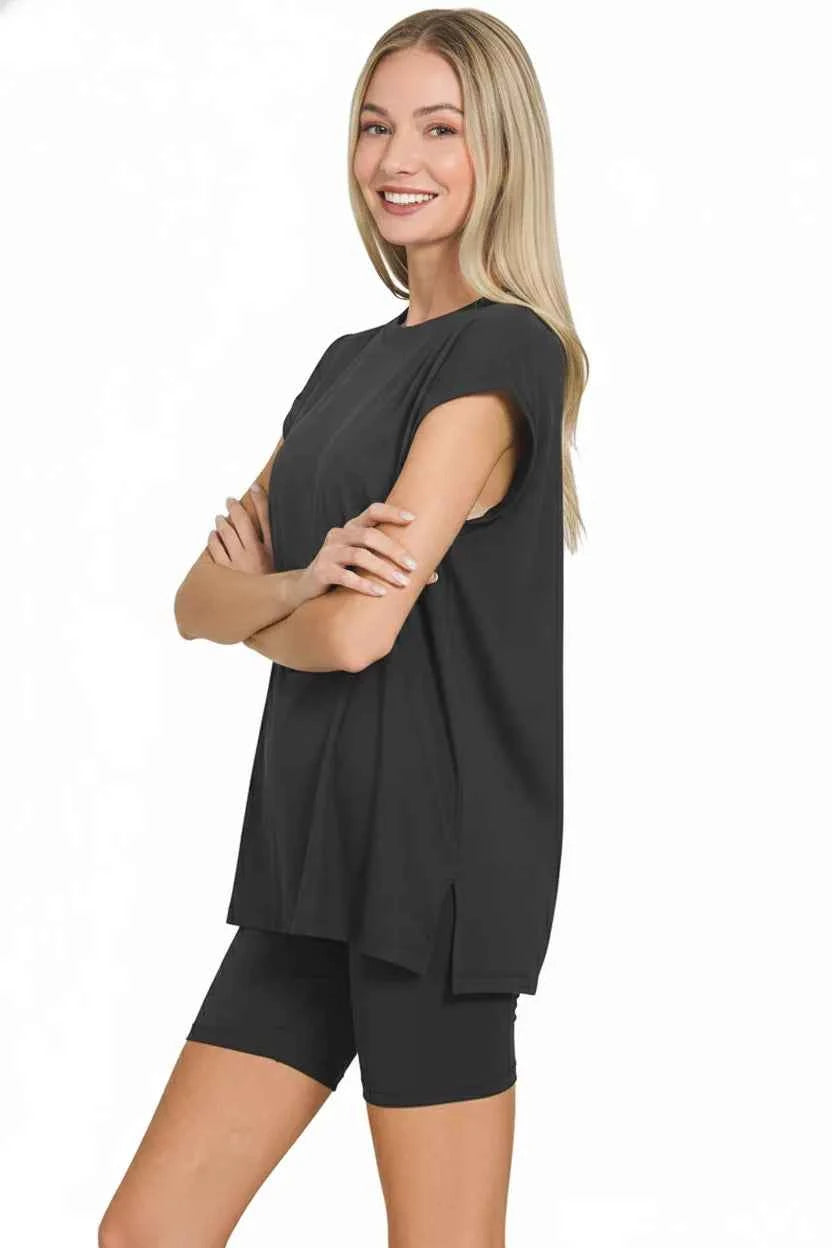 Zenana Brushed Dty Microfiber Top & Biker Shorts 6c096314-35ee-4f74-bbdf-29385c53141e-Max-Origin