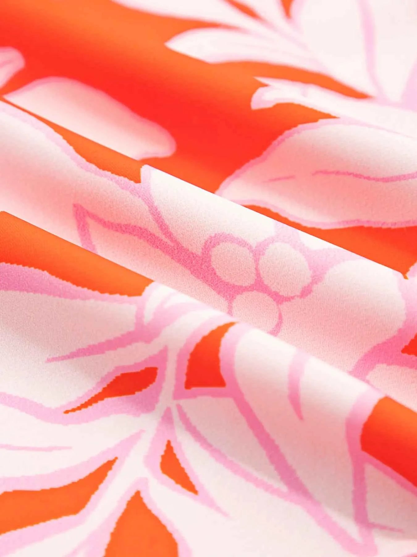 Botanical Print Single Chest Pocket Button Up Shirt 6c343664842a4979ac11120e016dce4d-Max-Origin