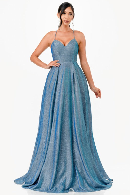 Ombre Chiffon Prom Dress – Lace-Up Back Glitter Evening Gown for Women Royal 6c3b1ed6-3aca-4620-9433-37b131ebab35