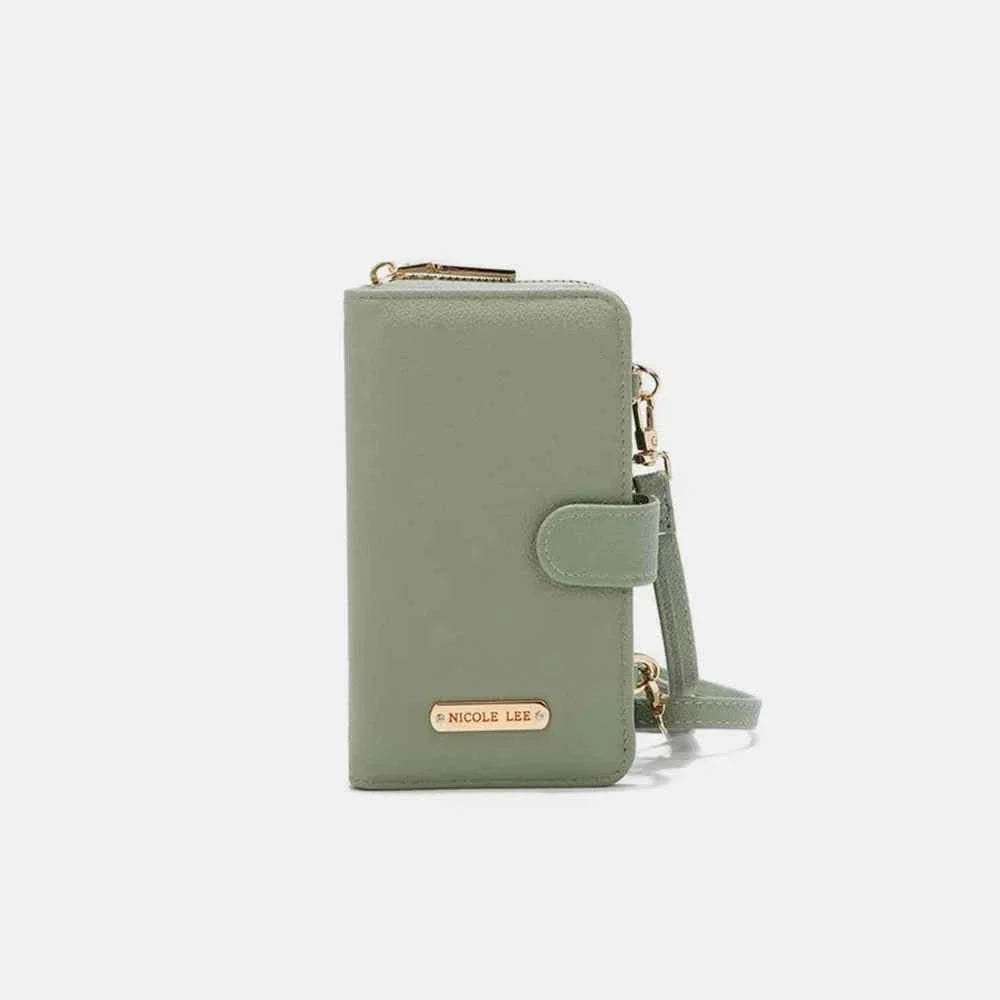 Nicole Lee USA 2 Piece Phone Case Crossbody Wallet Sage One Size 6c43b305-0096-409b-909a-4de3040953b4-Max