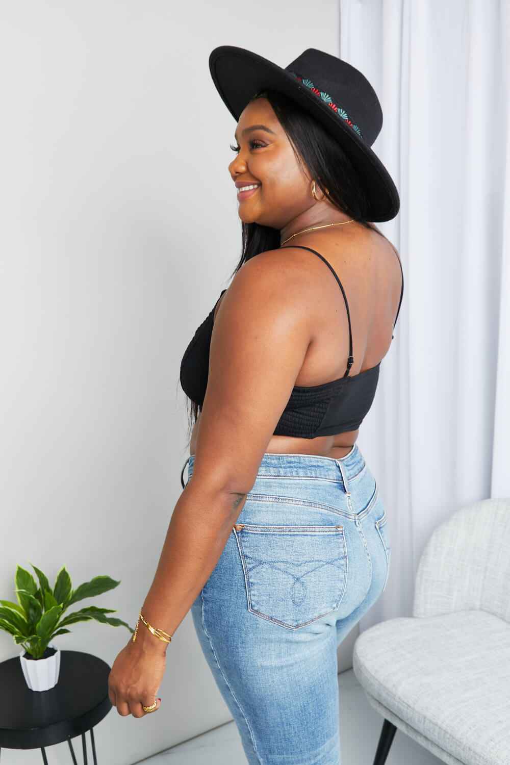 Zenana Full Size Textured Spaghetti Strap Bralette in Black 6c4c8721e5c04f709489a876e5e0bdcb-Max