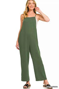 Zenana Rayon Woven Wide Leg Jumpsuit ARMY GREEN 6c6608e052c34cfcab1e437ef1777668-Max-Origin