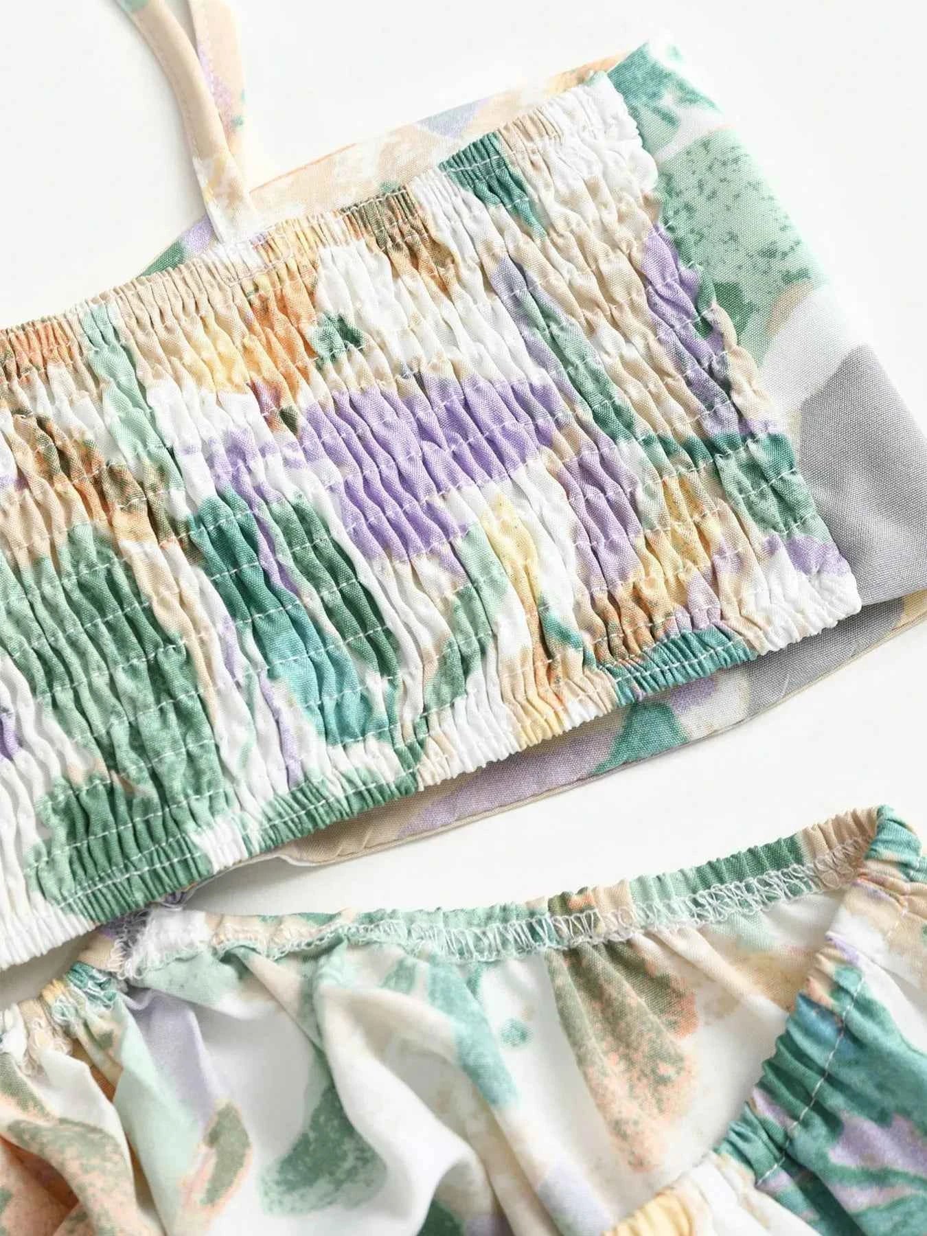 Smocked Printed Tie-Shoulder Dress 6c6be4eeb68d4907929e6fc2eaab2715-Max-Origin