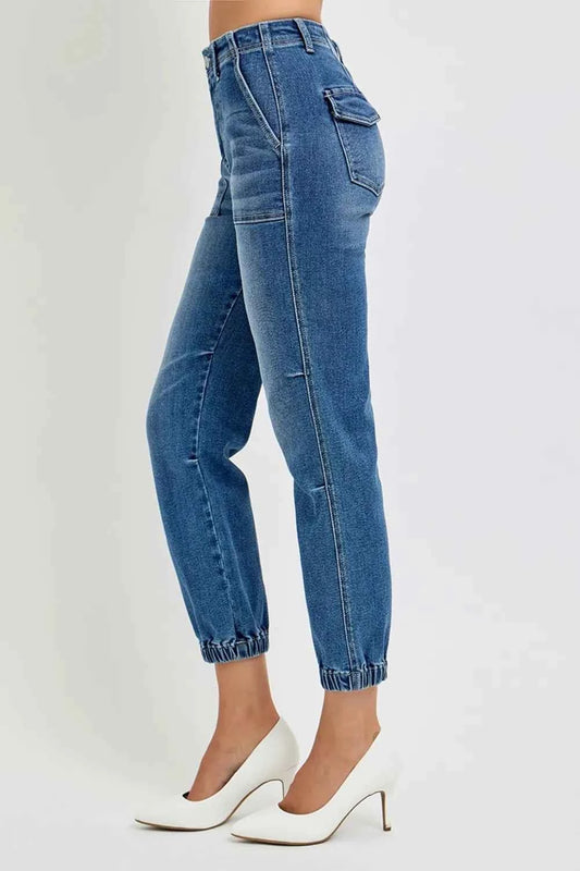 Full Size High Rise Ankle Jogger Jeans 6c7de00f-1ab3-492b-9056-97918e094eda-Max