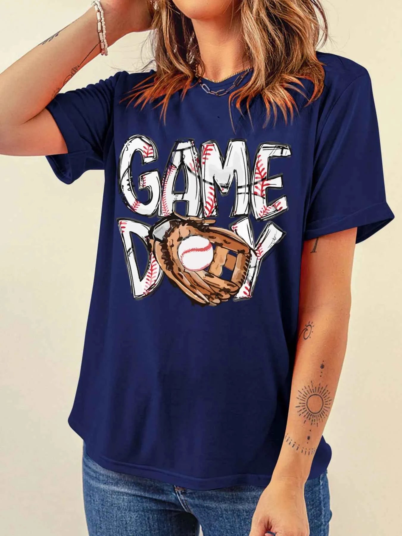 GAME DAY Graphic Short Sleeve T Shirt 6c832cd68091474aa0e328edf74b16a4-Max-Origin