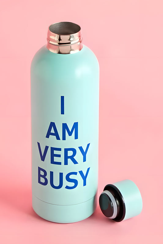 Iceland Blue I AM VERY BUSY Stainless Steel Water Bottle 6c9464f345cd1de3
