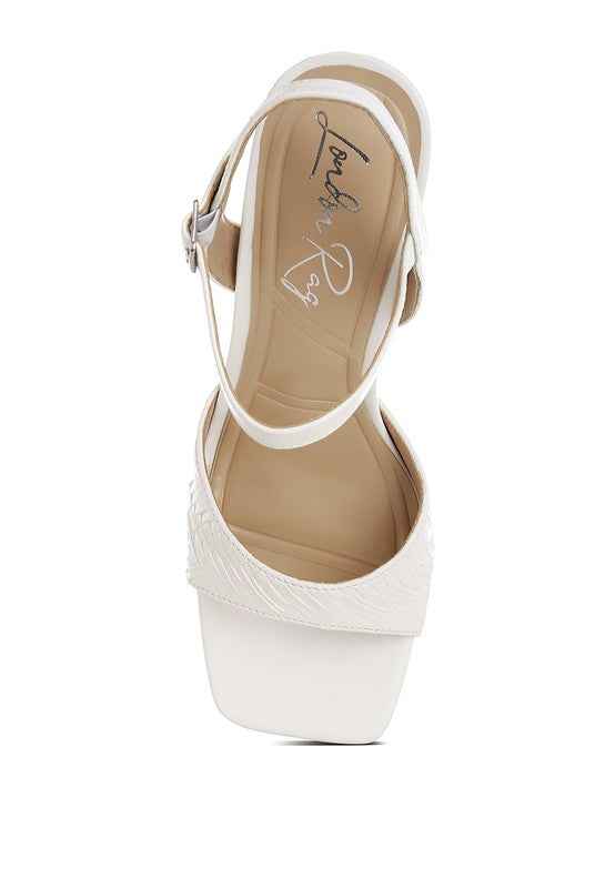 Elana Textured Faux Leather Heels 6ccd5aab-c9c9-4e64-a3f1-e7f8e4921cc8