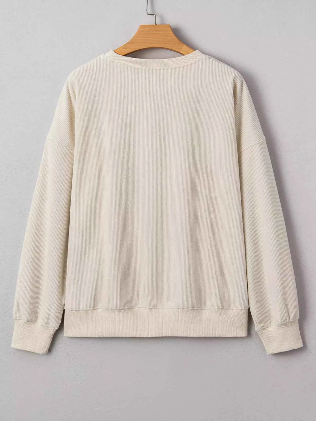 Merry Little Thing Corded Letter Graphic Ribbed Sweatshirt 6cf369b7-bf05-4ee4-bb56-657738d3c735-Max-Origin