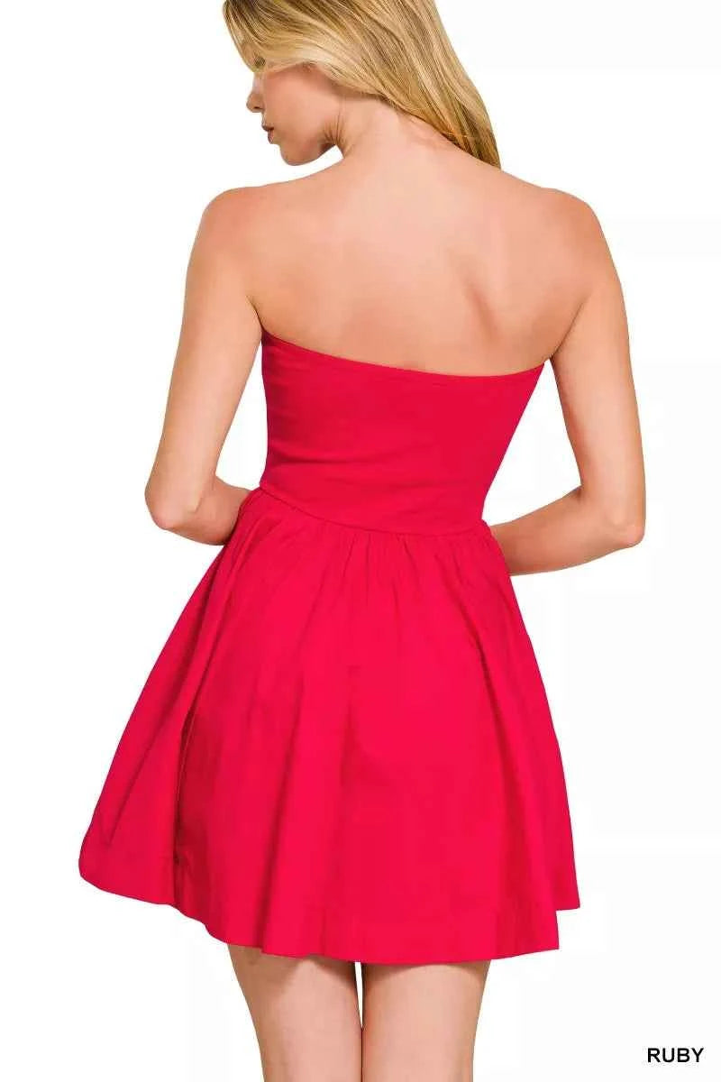 Zenana Combined Knit Tube Top Flare Mini Dress 6cf7212fc1334bad8c3e1ed4f920caad-Max-Origin