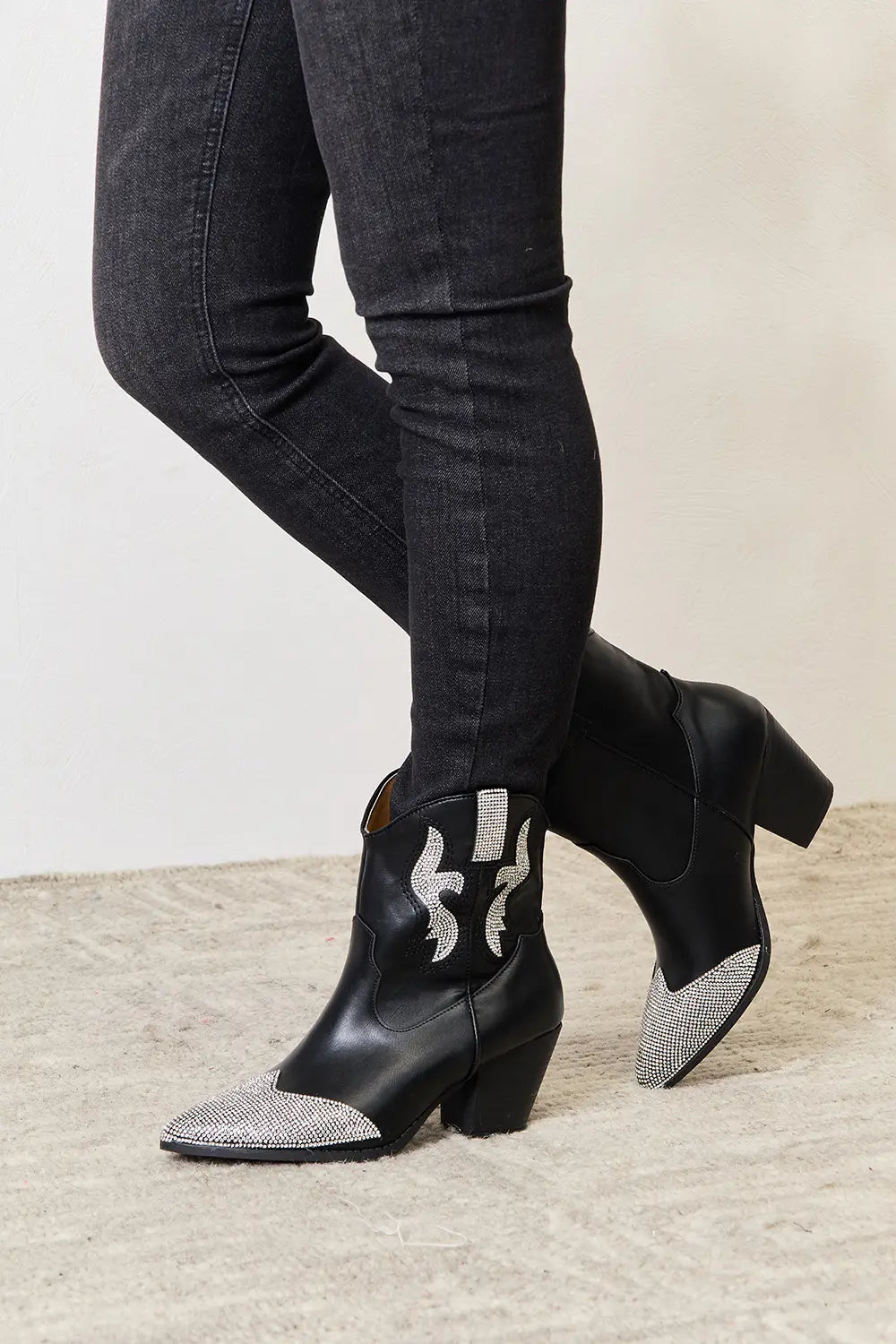 East Lion Corp Rhinestone Pointed Boots 6d0147ba791b4989a04d34aa4138ceb4-Max