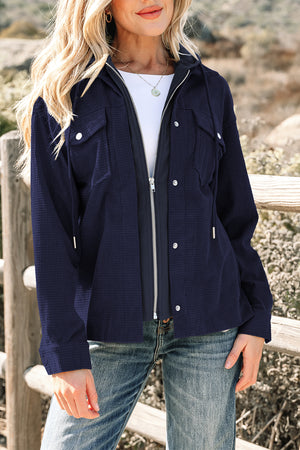 Sail Blue 2 in 1 Thermal Knit Textured Hooded Jacket Sail Blue 100%Polyester 6d1de7aadbf4f887_478ce9f8-efd6-48c5-af62-7cefee8ec61b