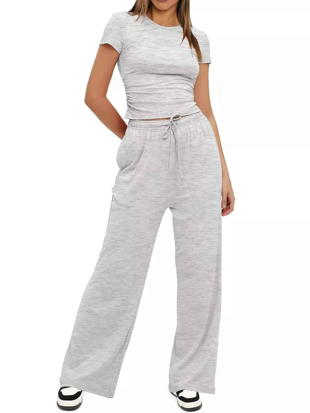 Round Neck Short Sleeve T-Shirt and Pants Set 6d2c76b9159044dcb0fe496fb13914f9-Max-Origin