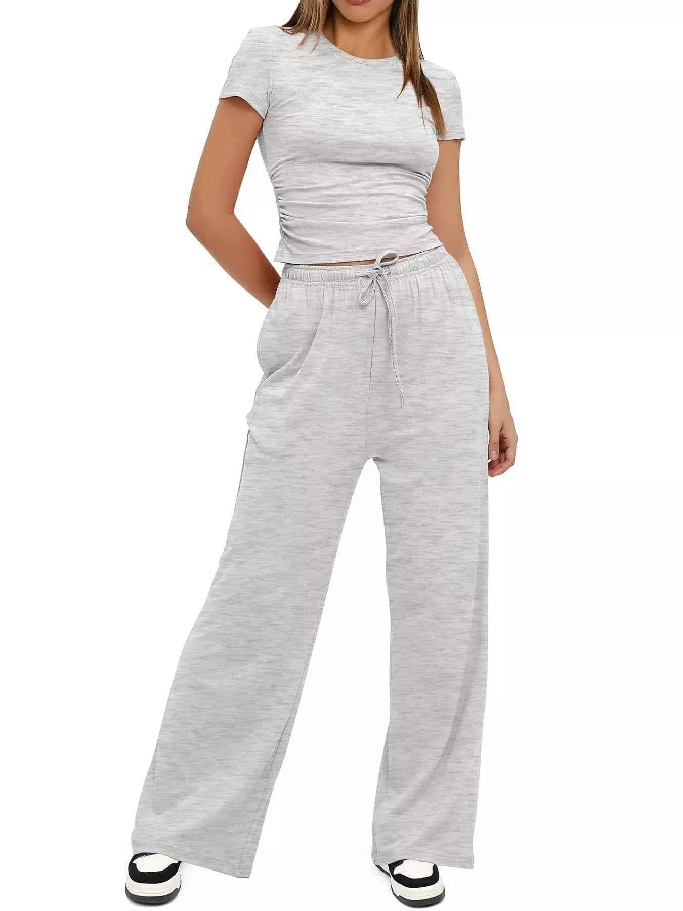 Round Neck Short Sleeve T-Shirt and Pants Set 6d2c76b9159044dcb0fe496fb13914f9-Max-Origin