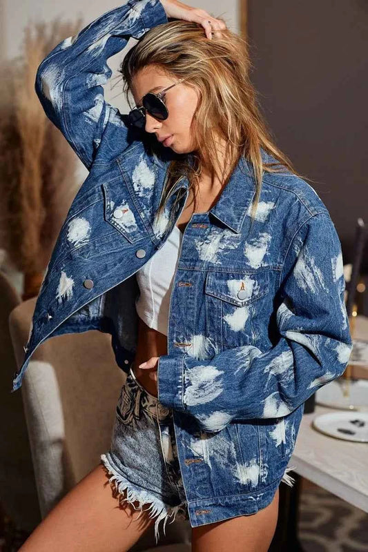 Washed Tie Dye Denim Jacket 6d48692e0ff54922bad4ac4360cbaf9d-Max-Origin
