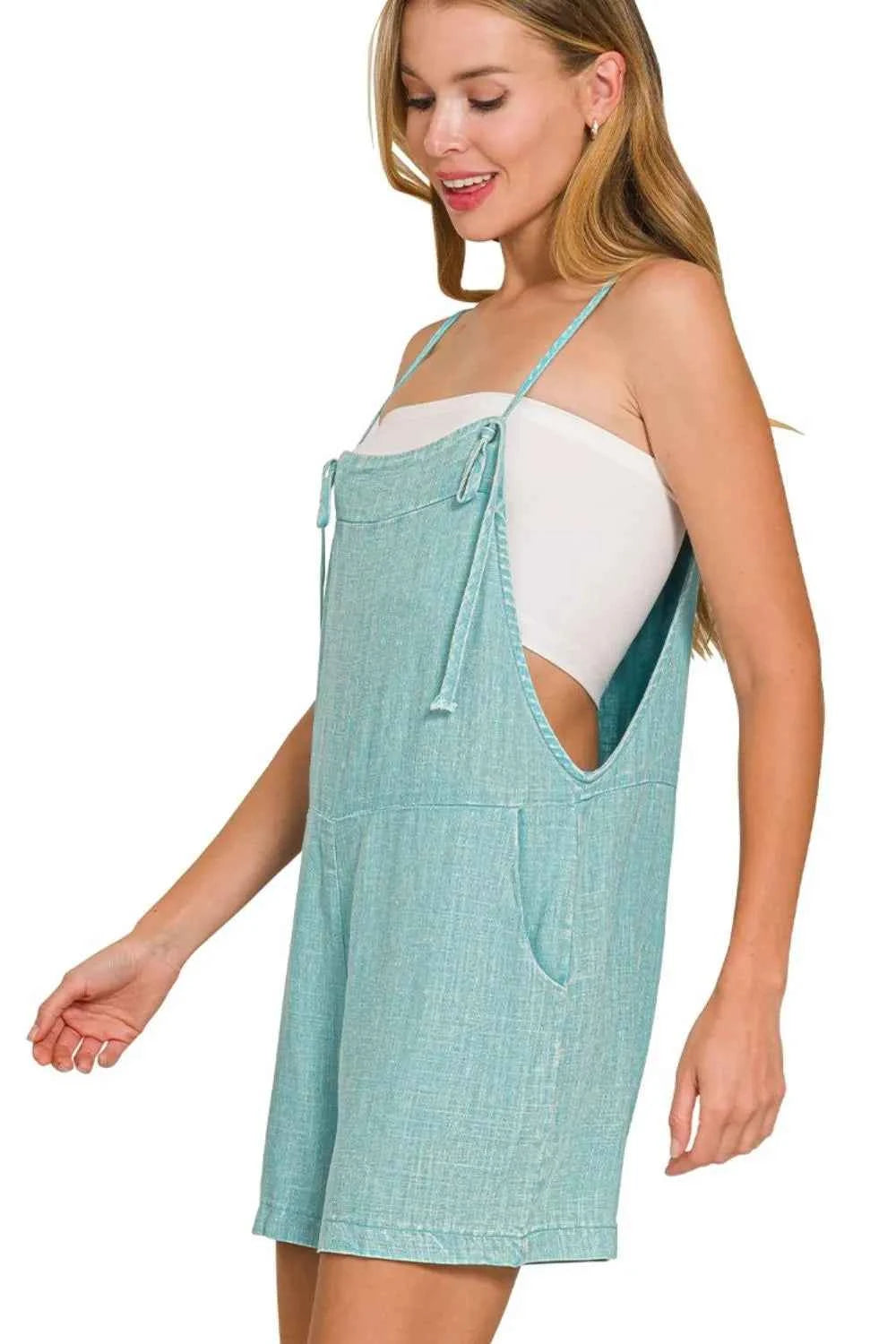 Zenana Washed Linen Knot Strap Rompers 6d681a29-49f1-4426-ad25-1e47cf72c12b-Max-Origin