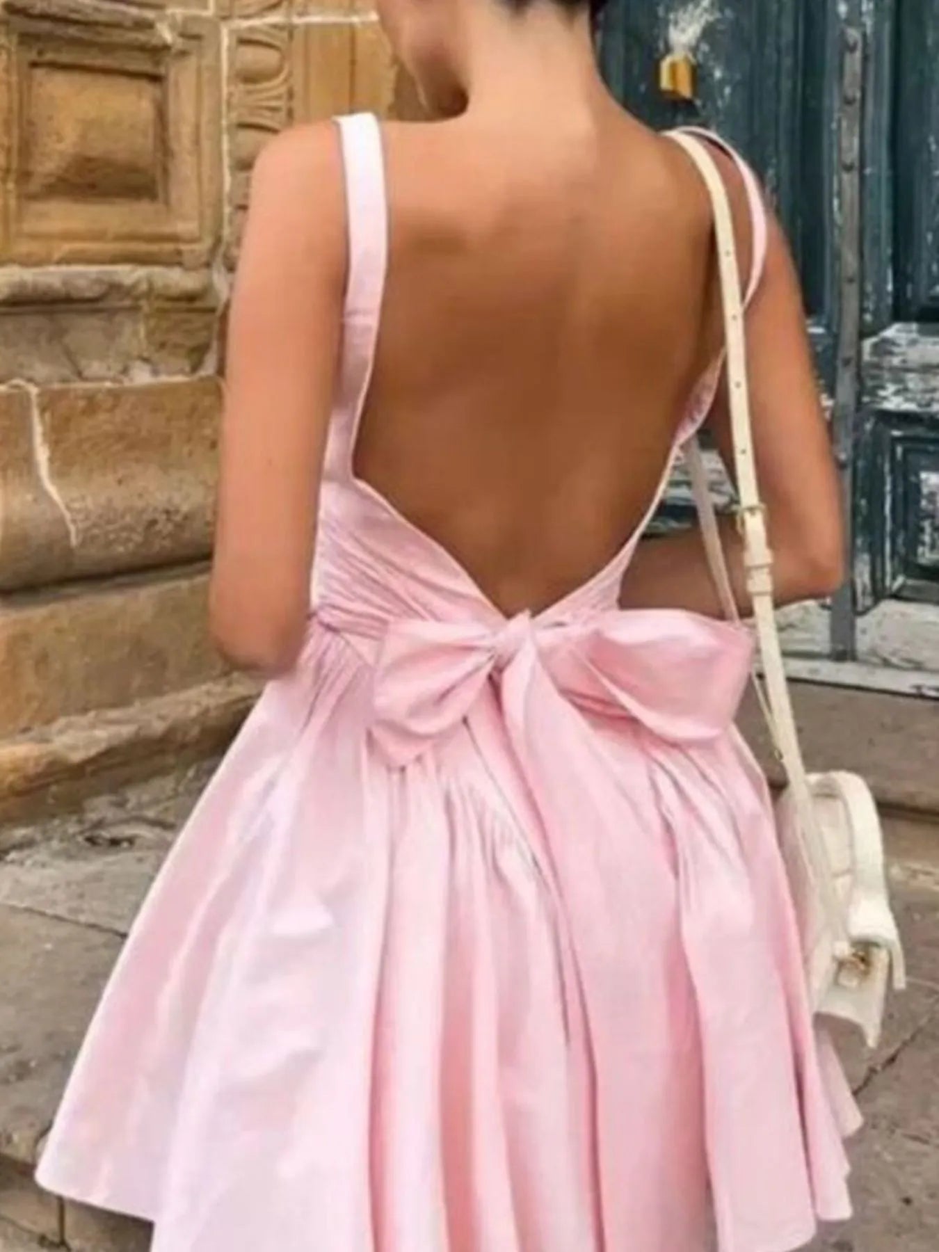 Backless Square Neck Mini Dress 6d682cb3-56ba-4555-b77a-53acd14aa6b6-Max-Origin