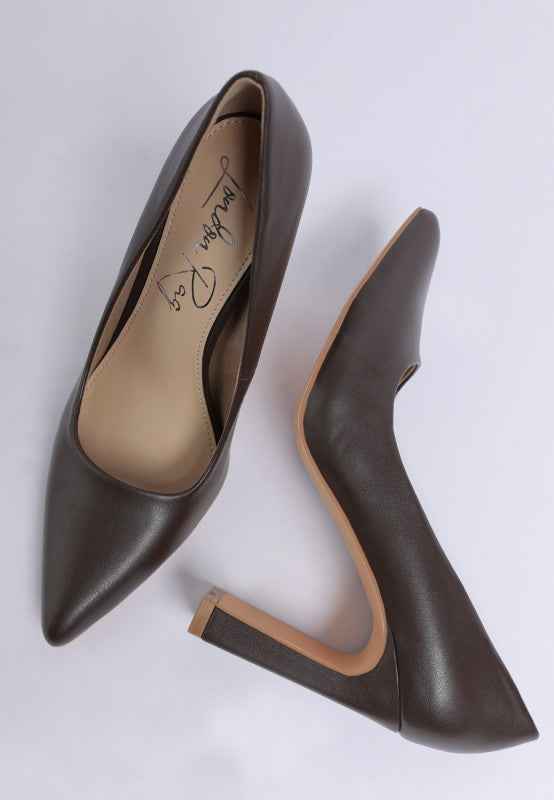 Shacarri Faux Leather Pumps 6d733b39-2b63-4ddb-b30d-7782f4b3861e