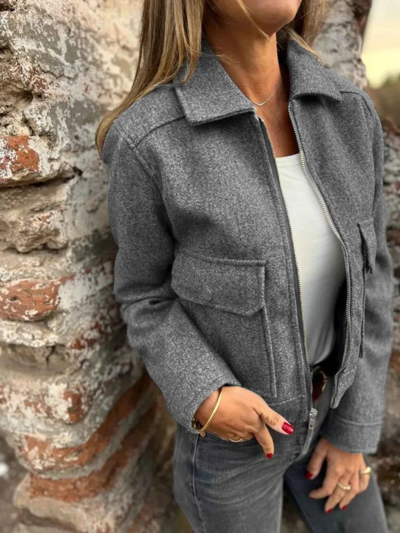 Zip Up Long Sleeve Jacket 6d777c380e264877be81b4afb54a8856-Max-Origin