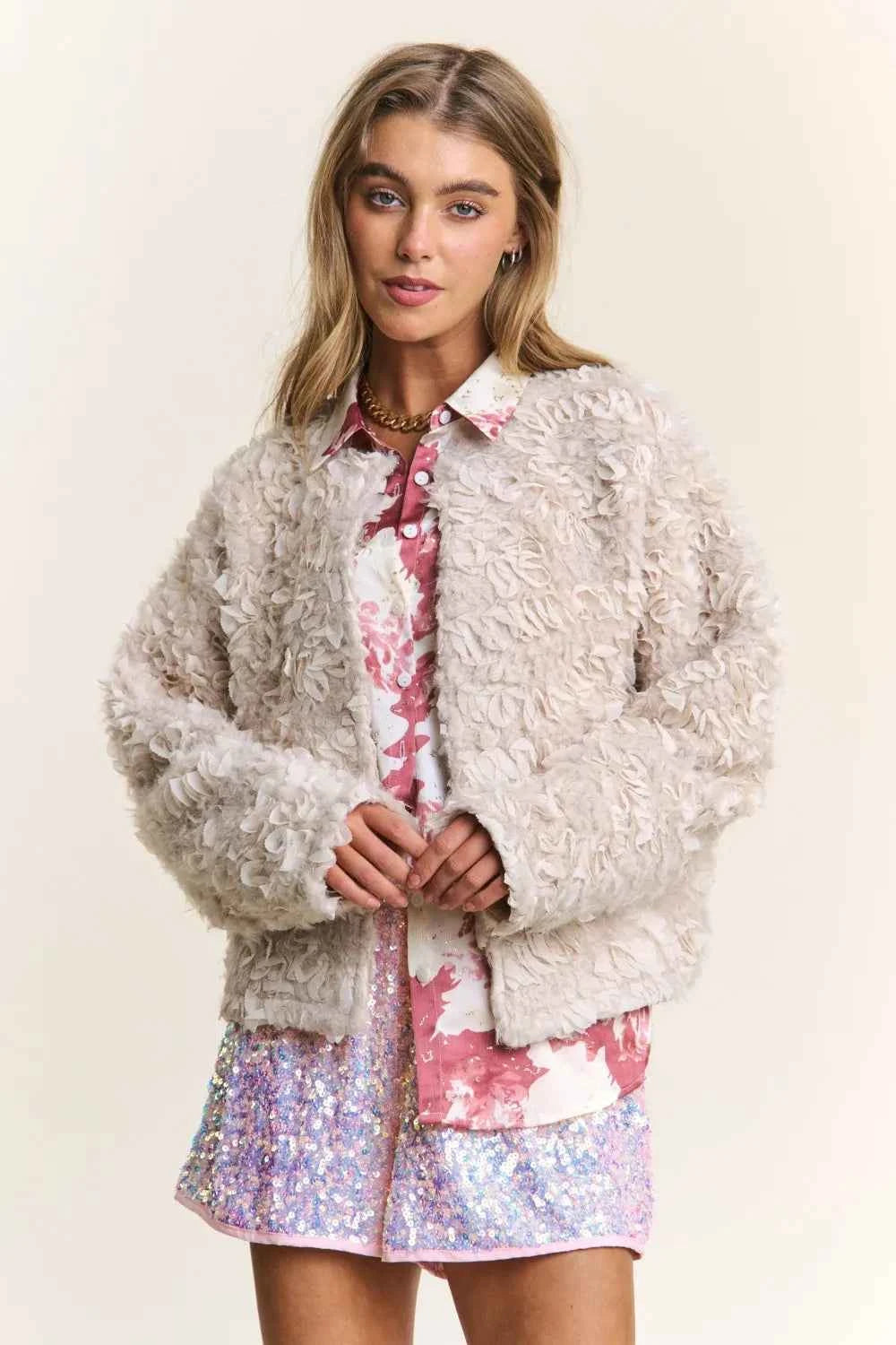 J.NNA Mixed Fabric Chic Jacket 6d7aaac7-f034-4514-8105-93a136739b4c-Max