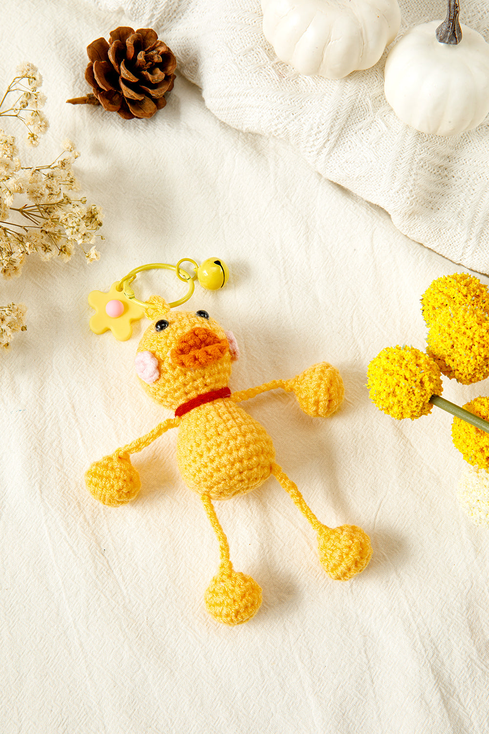 Yellow Crochet Mini Duck Keychain 6d838d0f90aa1fb3