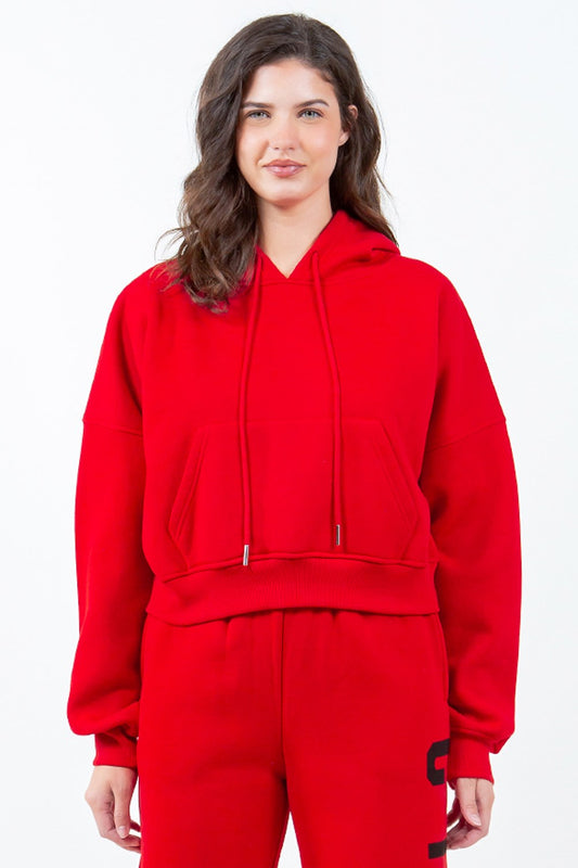 Letter Graphic Long Sleeve Drawstring Cropped Hoodie 6d914a47-e0f0-455c-8469-aee49a11027f-Max