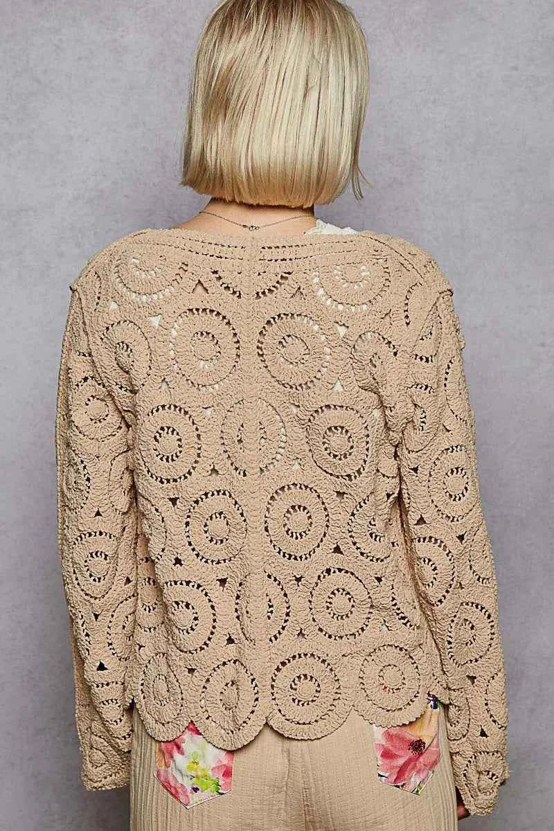 POL Button Down V-Neck Crochet Cardigan 6da8c8aa-a03f-4f3e-9d49-c0eae53226b4-Max-Origin