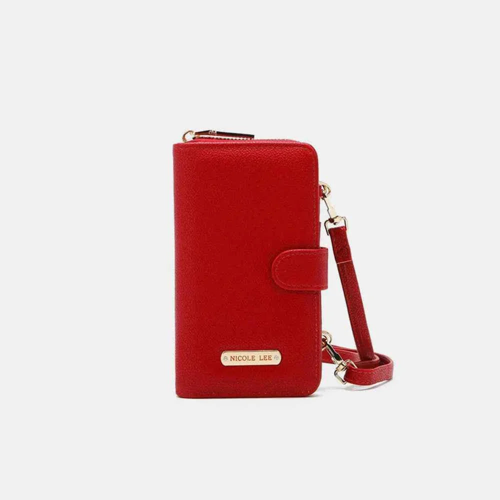 Nicole Lee USA 2 Piece Phone Case Crossbody Wallet Red One Size 6dada06e-ddc7-4bfa-be19-1159b36be3e6-Max