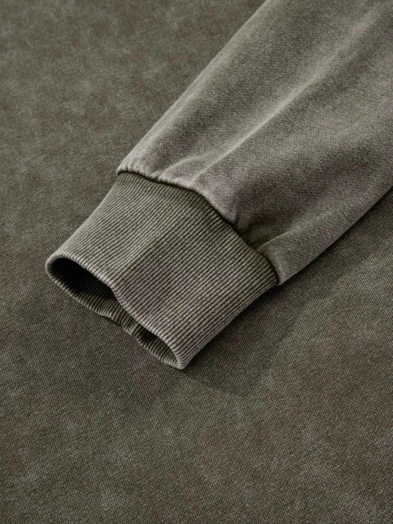 Lace Patchwork Detail Notched Mineral Wash Sweatshirt 6dbaa62be765439d87db51019019a5fe-Max-Origin