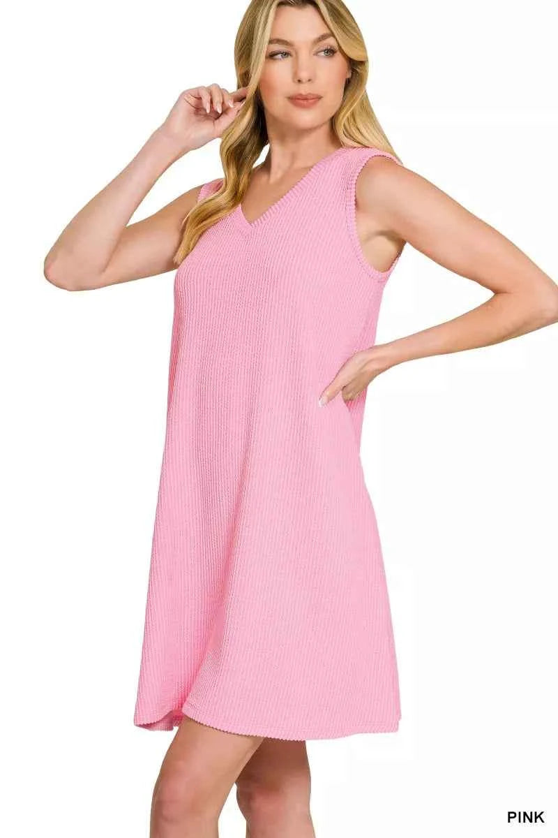 Zenana Raised Rib Sleeveless Mini Dress 6dbbc2cad8f04934b9c46bcb3f3e342a-Max-Origin