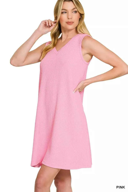 Zenana Raised Rib Sleeveless Mini Dress 6dbbc2cad8f04934b9c46bcb3f3e342a-Max-Origin