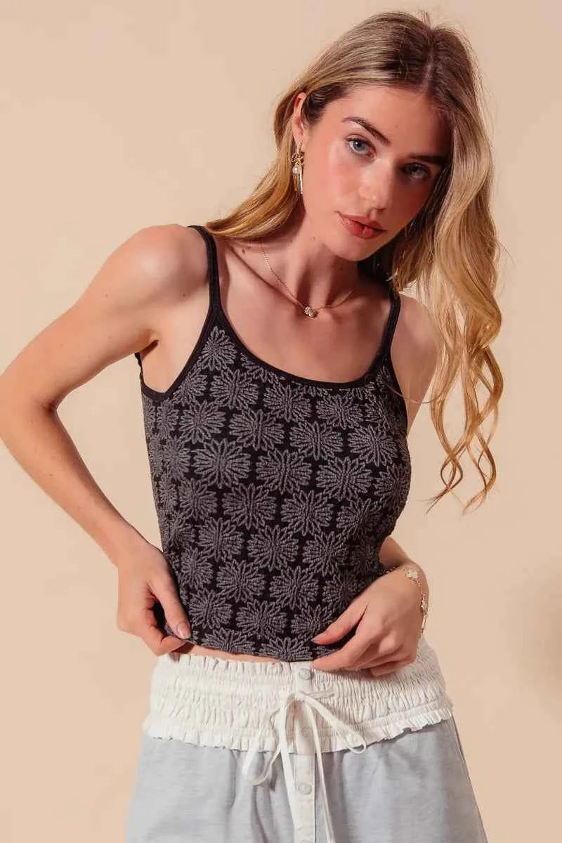 SO ME Two Tone Floral Seamless Tank Top 6dbcf70251314392b85011e68af21ec8-Max-Origin