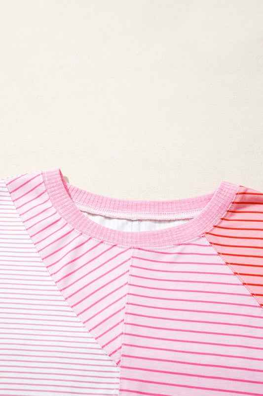 Stripe Colorblock Reverse Seam Long Sleeve Top 6df67d3d-f1ab-49a9-816b-62cc0616c3fa
