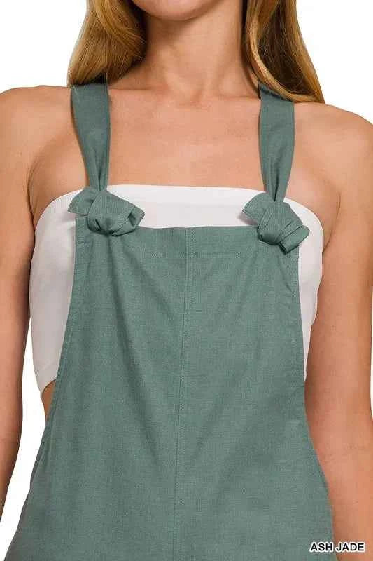 Zenana Woven Knot Strap Overalls 6e0acad97f4e41a589bebc41748040a9-Max-Origin