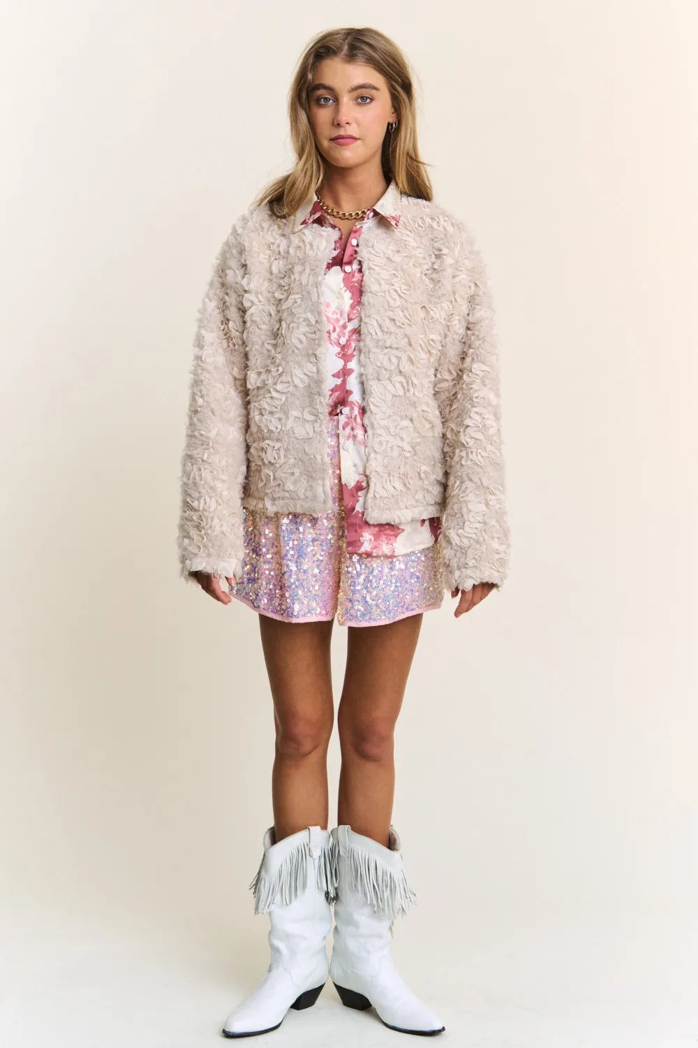 J.NNA Mixed Fabric Chic Jacket 6e0ce5c9-bfb7-405b-a160-b0e9c36939e0-Max