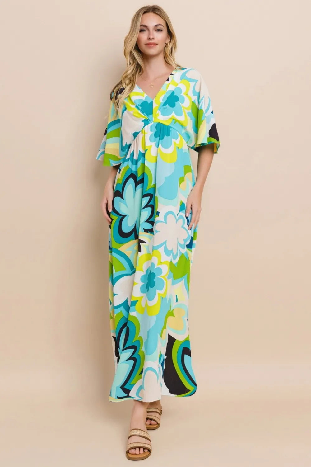 ODDI Floral Printed Slit Maxi Dress 6e1985b0-8b0b-442d-a3a6-4a7d75fa5082-Max